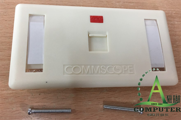 Mặt 1 port, mặt 1 cổng hình chữ nhật chính hãng comscop