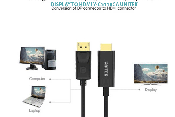 bán cáp chuyển đổi màn hình Display to HDMI hãng Unitek Y-C5118CA dài 1,5m chất lượng