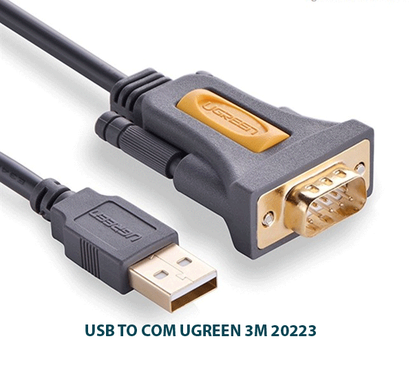 Cáp chuyển đổi USb to com đầu dương dài 3m ugreen 20223 giá tốt