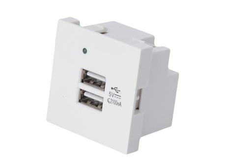 Ổ cắm sạc cổng USB đôi sạc 5V chính hãng Sino amigo F21-3 chính hãng