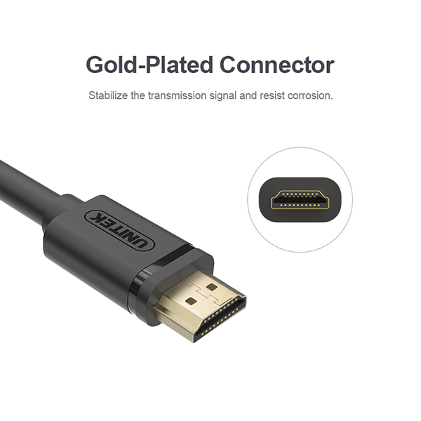 Cáp HDMI Unitek dài 25m 1.4 full HD1080 có chíp khuếch đại cao cấp Y-C170