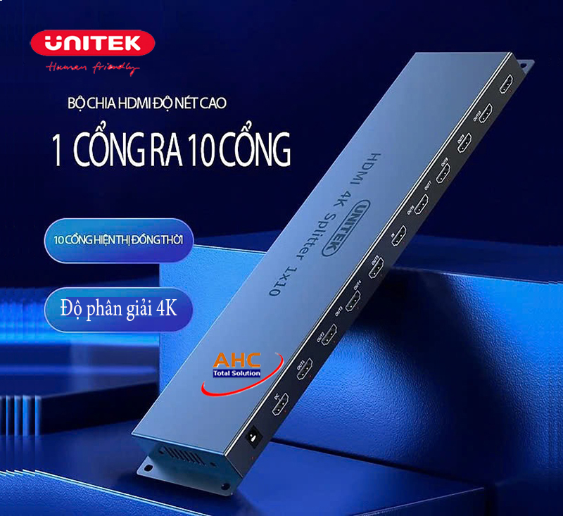 Bộ chia HDMI 1 ra 10 chính hãng Unitek V136A giá tốt cho dự án