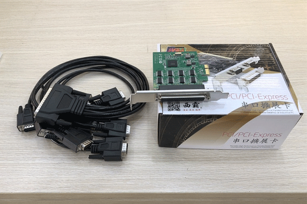 Card PCI express to 8 Com, cạc chuyển đổi PCI Ex ra 8 cổng Com(RS232) hãng Siba E1-PCE6138-8 SCM