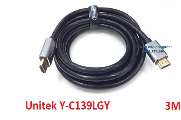 Cáp HDMI 2.0 unitek Y -C139RGY dài 3m  cao cấp