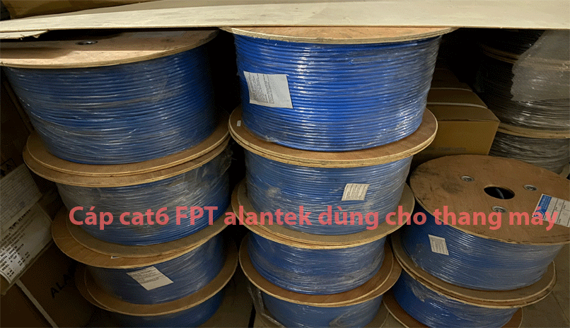 Cáp mạng Cat6 FTP lõi mềm dùng cho thang máy chính Alantek 301-60FP80-DSBU