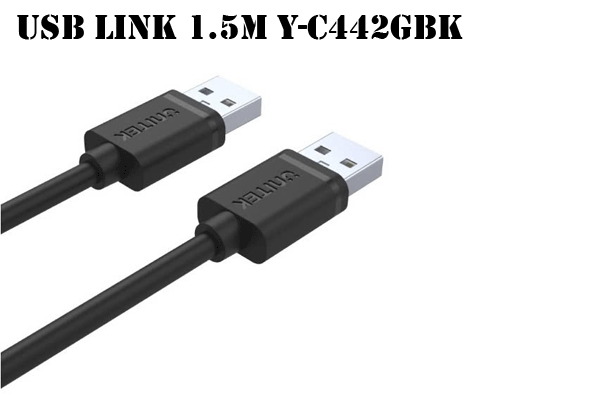 Cáp usb 2 đầu đực chính hãng UNITEK dài 1,5m Y-C 442GBK  chất lượng