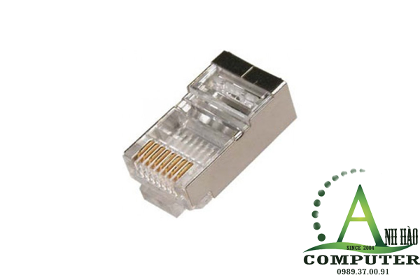 Hạt Rj45 bọc kim loại bấm dây mạng cat5, cat6