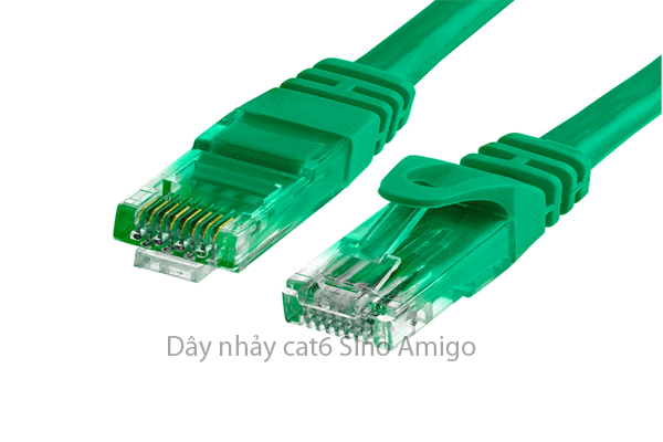 Dây patch cord cat6 dài 10m mầu xanh lá chính hãng Sino Amigo cao cấp  SN-23010