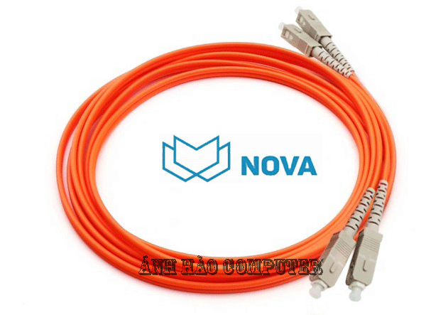 dây nhảy quang MM chuẩn SC/UPC SC UPC dài 10m chính hãng Novalink NV-61006