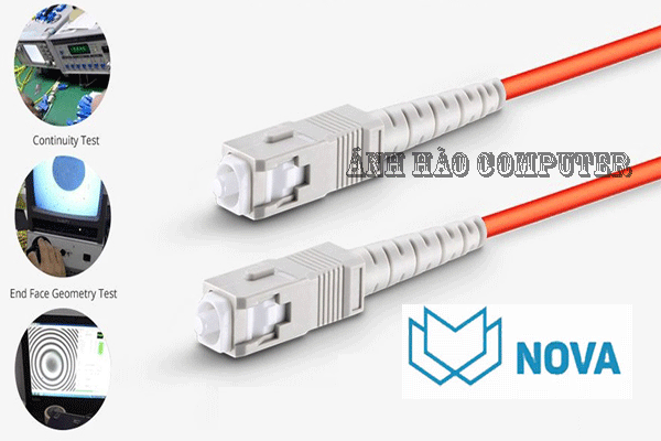 Dây nhảy quang MM chuẩn SC SC dây đôi dài 15m chính hãng Novalink NV-61006A