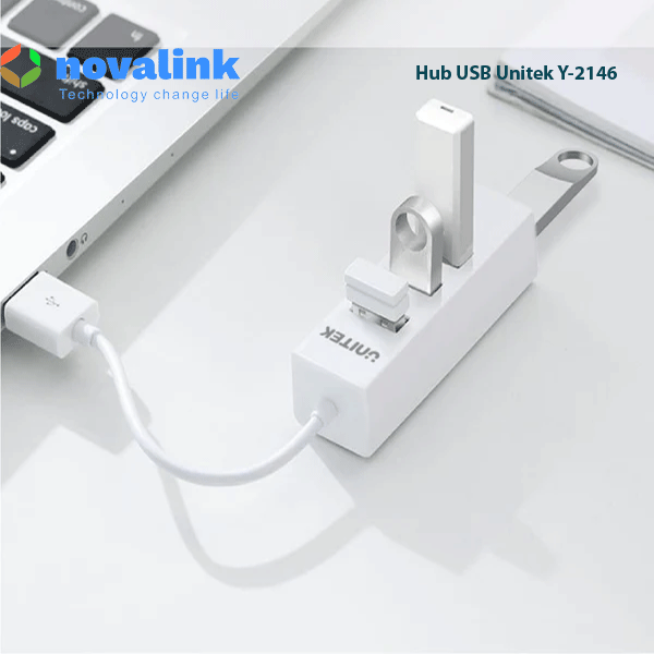 Hub, Bộ chia USB  4 cổng chuẩn 2,0 chính hãng Unitek Y-2146