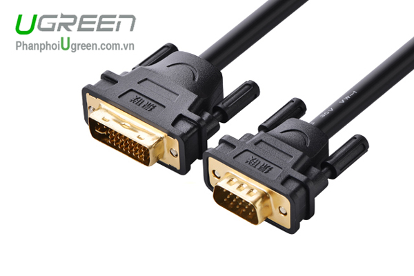 cáp DVI to DVI dài 1,5m ugreen dùng cho màn hình cổng DVI