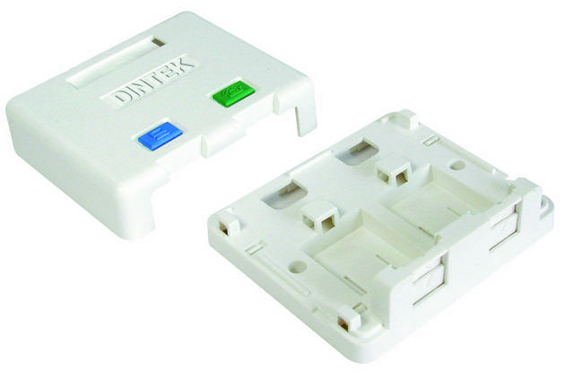 Surface mount box, ổ mạng nổi 1 port Dintek