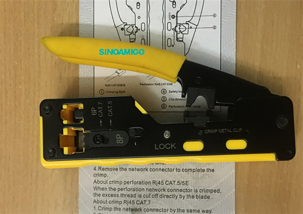 Kìm bấm mạng cat7, cat6 , cat5 chính hãng SinoAmigo SA-7088  cao cấp