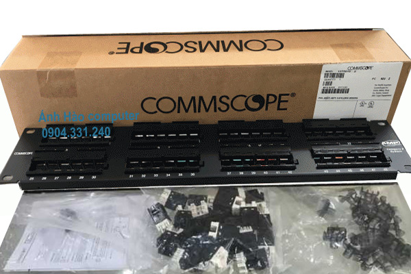 Patch panel 48 cổng cat6 comscop AMP giá tốt cho dự án