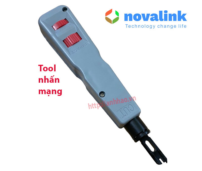 Tool nhấn mạng  Rj45, RJ11 chính hãng NoVaLink cao cấp : CC-15-00063 cho công trình