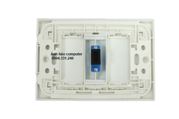 Bộ wallplate modul quang chuẩn SC lắp âm tường, âm sàn cao cấp