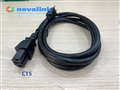 Dây nguồn 3 chân chuẩn  C15 dài 2m lõi 3*1.31mm hãng novalink mã NV-53002A công xuất 13A