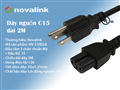 Dây nguồn 3 chân chuẩn  C15 dài 2m lõi 3*1.31mm hãng novalink mã NV-53002A công xuất 13A