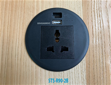 Bán bộ ổ cắm điện đa năng + sạc USB type C mã STS-R90-2B lắp âm bàn chính hãng Sinoamigo