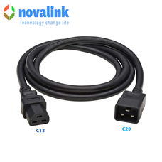 Bán dây nguồn C13, C20 dài 5m Novalink lõi đồng 3 x 2.08mm2 mã NV-NV-56106A  cao cấp
