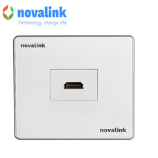 Bộ ổ cắm âm tường HDMi âm tường Novalink  P30A+NV-22001SW  1 cổng chính hãng cao cấp