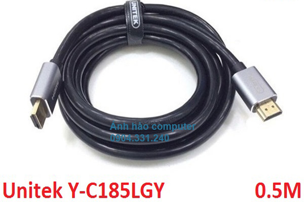 Cáp HDMI 2.0 chính hãng unitek dài 1.5m Y-C185LGY