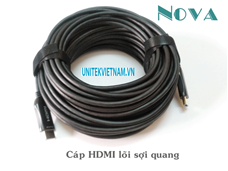 Cáp HDMI 2.0 dài 25m Sợi quang cao cấp NV-31011 siêu nét, hỗ trợ 4k