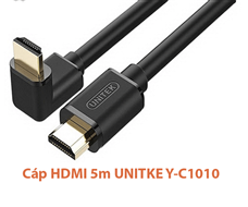Cáp HDMI đâu vuông góc dài 5m unitek Y-C1010 hình ảnh siêu nét