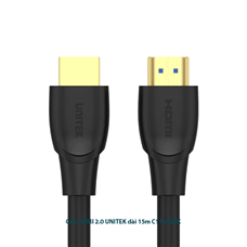 Cáp HDMI Unitek 2.0 unitek dài 15m chính hãng , hình ảnh 4K mã C11043BK