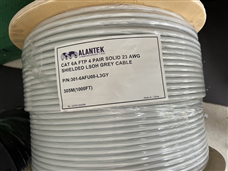 Cáp mạng cat6A Alantek 23 AWG LSZH mầu xám mã  301-6AFU08-L3GY