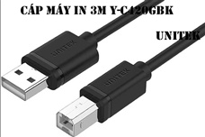 Cáp máy in cổng usb Unitek dài 3m Y-C420GBK