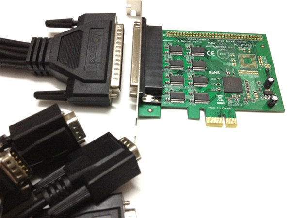 Card PCI express to 8 Com, cạc chuyển đổi  PCI Ex ra 8 cổng Com(RS232)