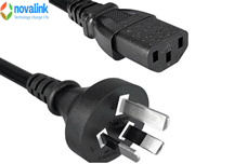 Dây nguồn 3 chân dẹt  chéo chuẩn C13 lõi 3 x 0,75mm dài 1,5m công xuất 10A