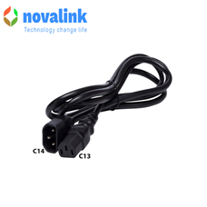 dây nguồn C13, C14 dài 2m lõi 3 x 1.5mm chính hãng Novalink lõi đồng Mã NV-52105A