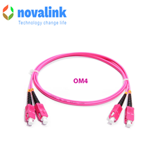 Dây nhảy quang OM4 chuẩn SC-SC multil mode duplex dài 2m chính hãng Novalink NV-61502A