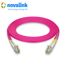 Dây nhẩy quang OM4 Multimode duplex dài 20m chuẩn LC- LC chính hãng Novalink NV-61207A