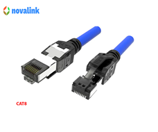 Dây patch cord cat8  STP, 24AWG  dài 15m hãng Novalink mã NV-20211A