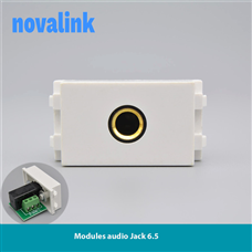 Hạt AV 6.5 chuẩn wide  lắp âm sàn, âm tường đi dây âm thanh Novalink chuẩn 128