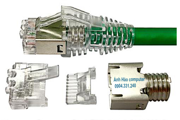 Hạt mạng cat6 comscop 3 mảnh, Modular Plug, Category 6 comscop chính hãng PN:6-2111989-3