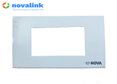 Mặt 3 cổng chính hãng Novalink lắp âm tường 3 modul NV-21003 mầu trắng