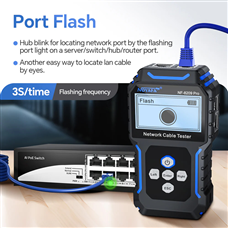 Máy test mạng đa năng cao cấp NOYAFA NF8209Pro  Đo mạng UTP,FTP, POE dò dây chuẩn xác.