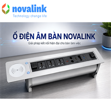 Ổ Điện Âm Bàn Novalink NV-ST803WQI - Giải Pháp Kết Nối Hiện Đại Cho Phòng Họp Và Văn Phòng