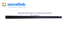 thanh nguồn PDU 24 cổng đa năng hãng Novalink NV-66208A  lắp tủ Rack to 42U