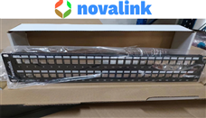 Thanh Patch panel 48 cổng cat5 lắp tủ rack chính hãng Novalink cao cấp, thanh đầu nối 48 cổng cat5 ·