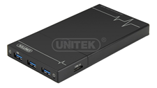 USB3.0 to 2.5” SATA6G HDD Enclosure + 3 Port USB3.0 Hub (Y-3256)